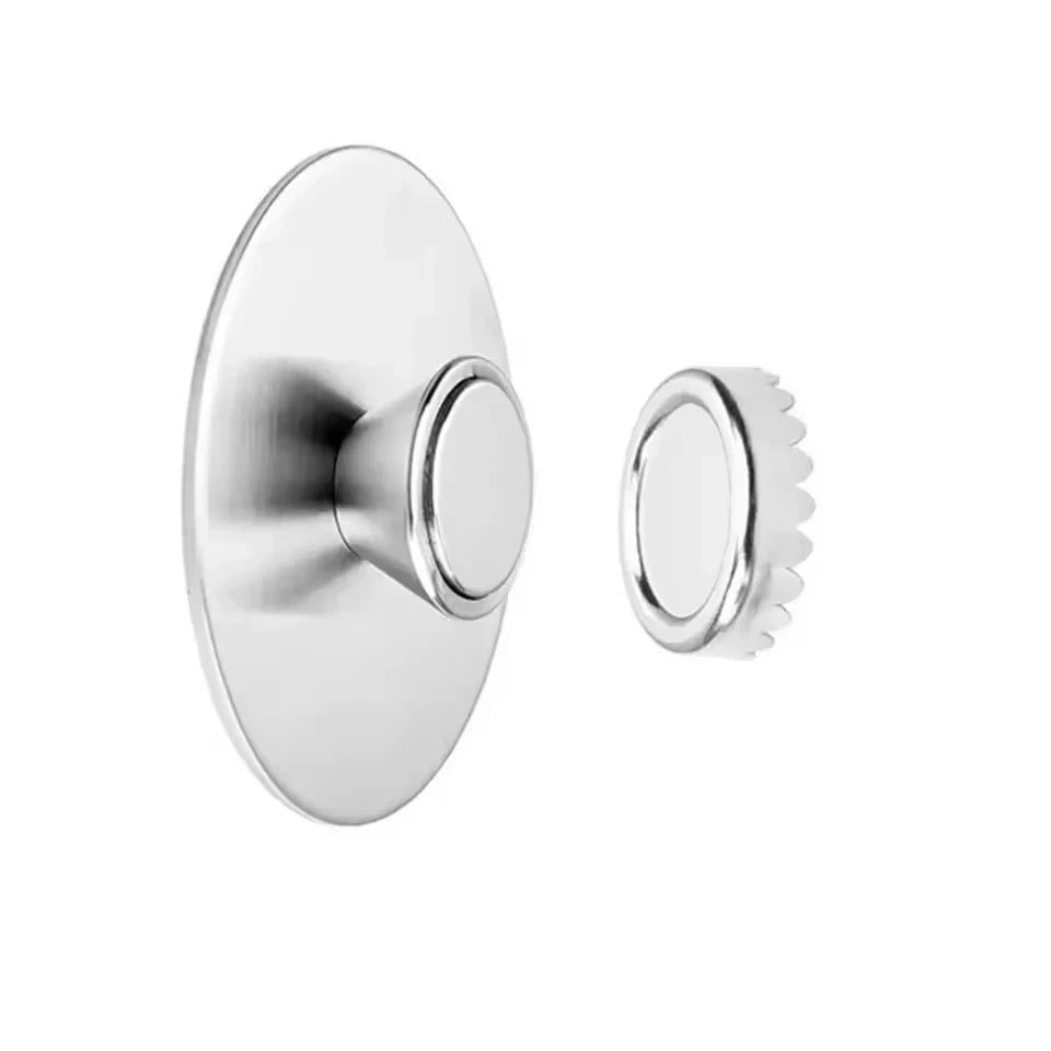 Magnetic Soap Holder – Space-Saving Wall Mount-silver 1set