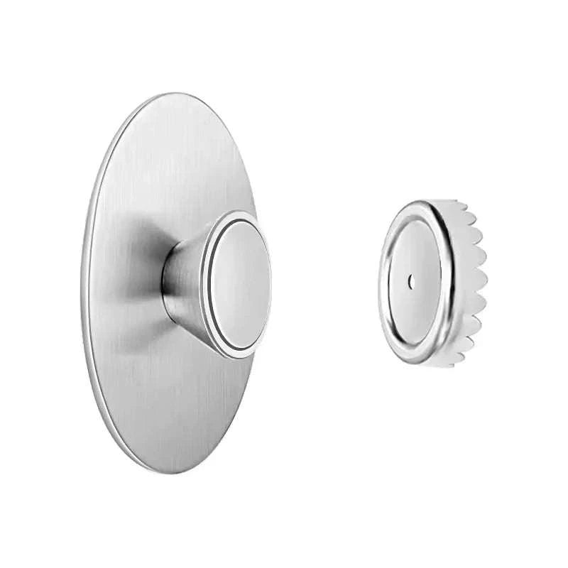 Magnetic Soap Holder – Space-Saving Wall Mount-silver 1set