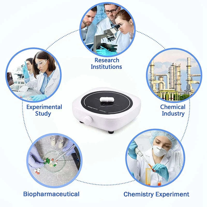 Magnetic Stirrer Mini Lab Portable Mixing Plate-No Plug