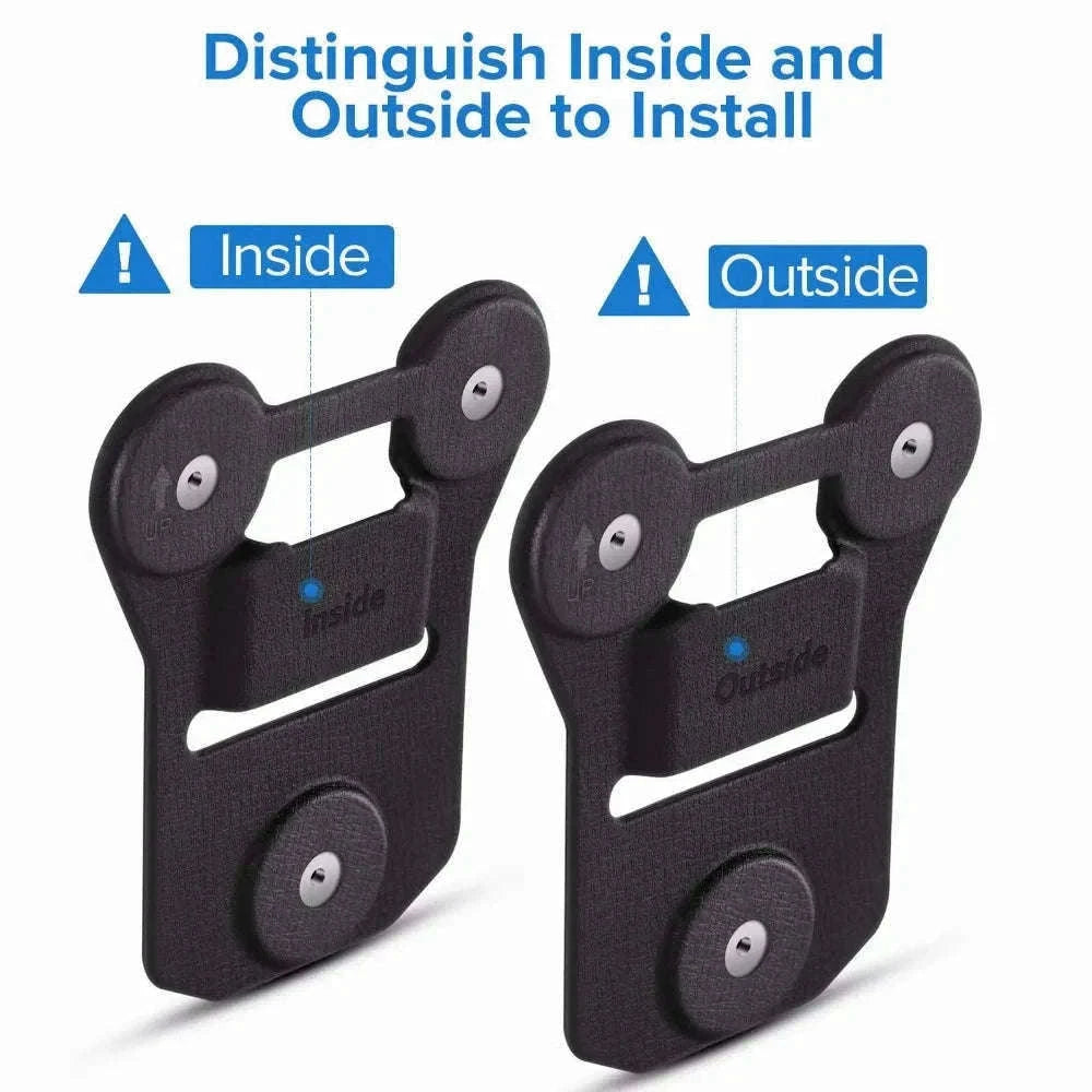 Magnetic Suction Back Clip for Body-Worn Cameras Secure Dual Magnet Hold-as photo