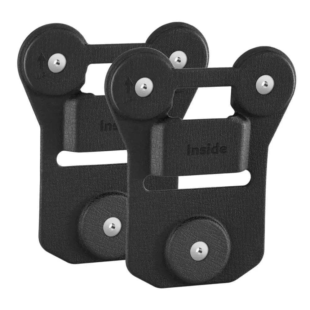 Magnetic Suction Back Clip for Body-Worn Cameras Secure Dual Magnet Hold-as photo