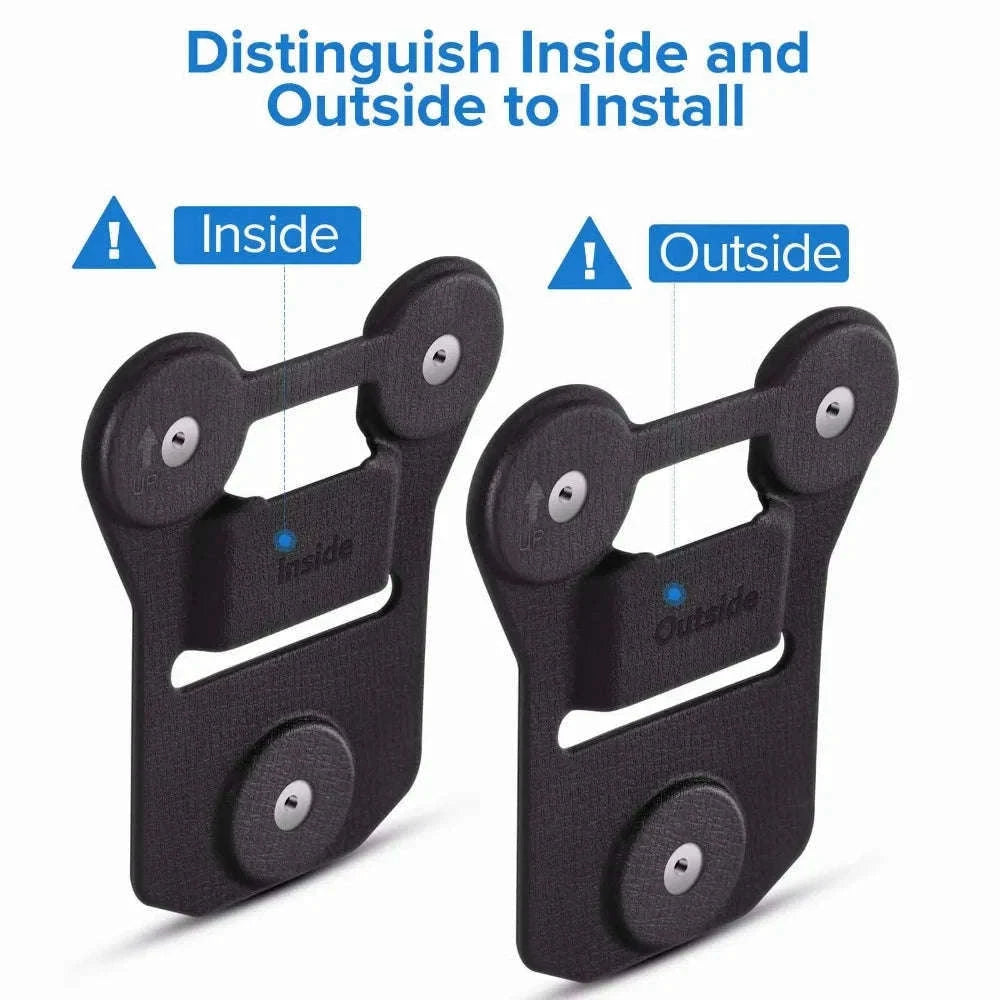 Magnetic Suction Back Clip for Body-Worn Cameras Secure Dual Magnet Hold-as photo