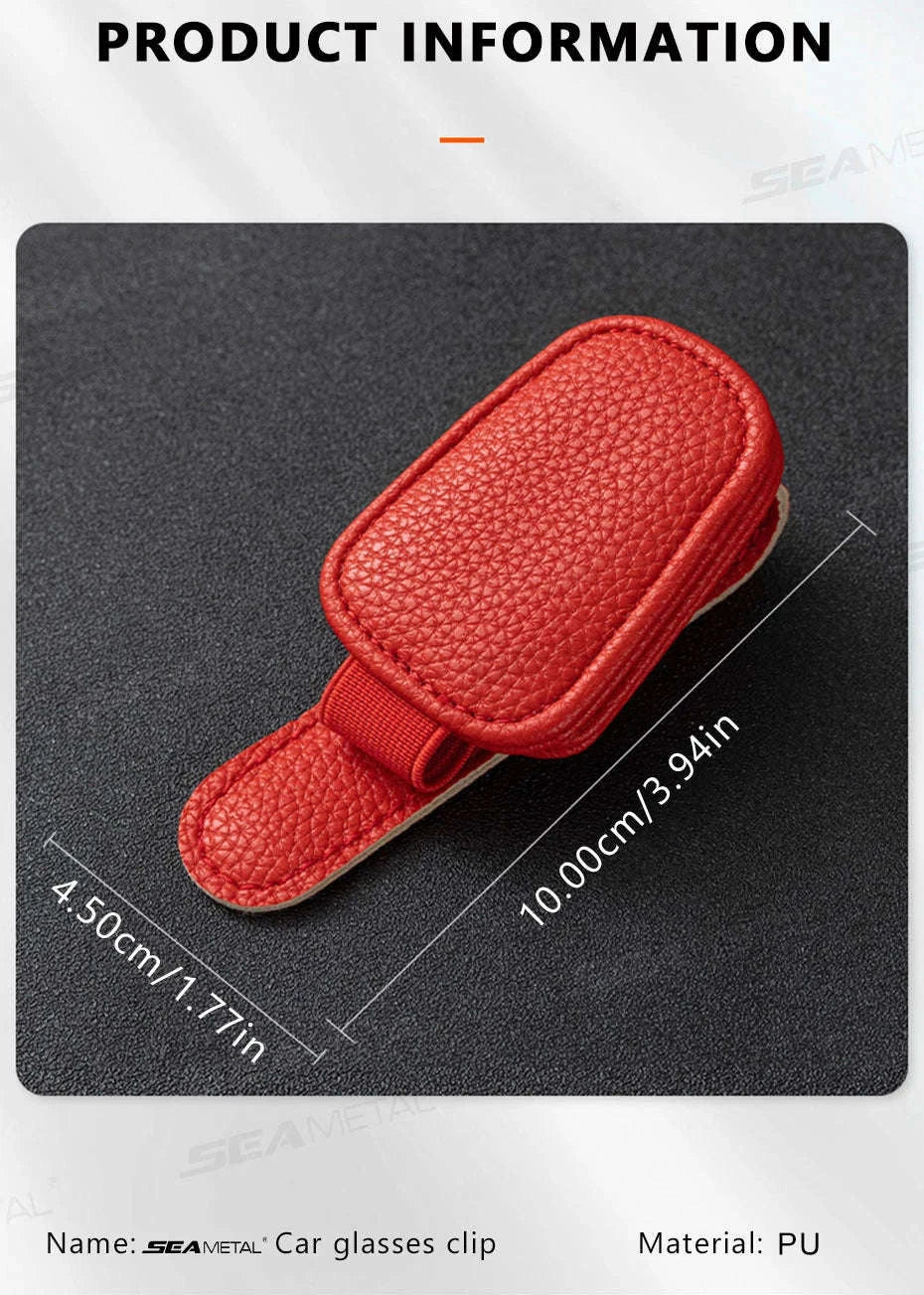 Magnetic Sunglasses Holder for Car Visor-Beige