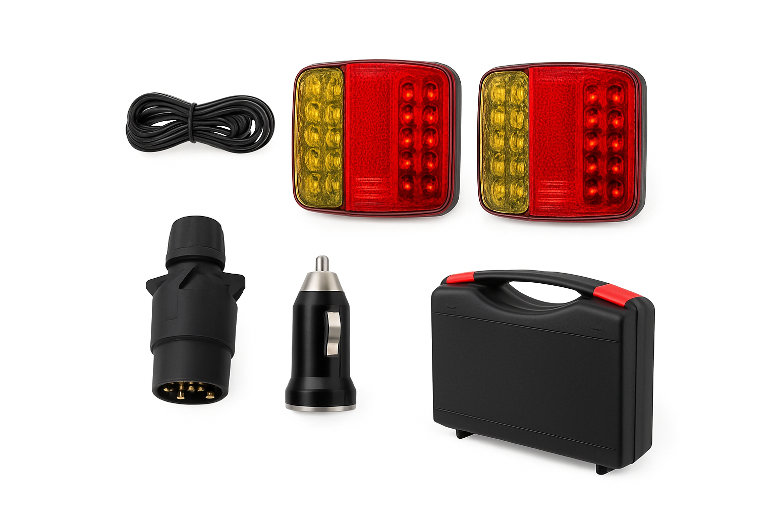 Magnetic Wireless LED Trailer Rear Taillight Signal Warning Brake Lamp Truck Tail Light For Caravan RV Camper Lorry Truck