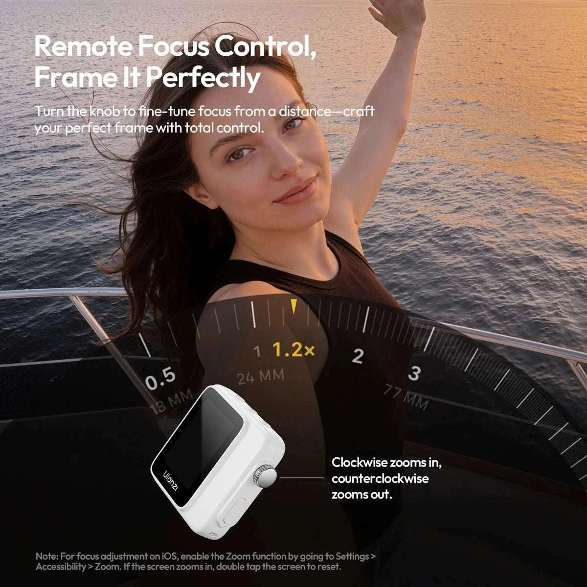 Magnetic Wireless Selfie Screen Monitor for Rear Camera Vlogging-VM02 Red / China Mainland