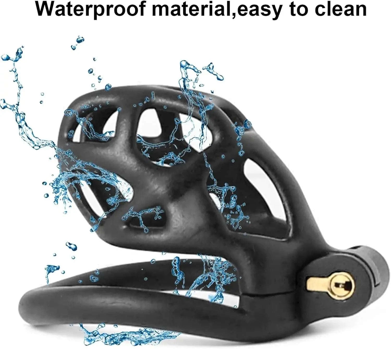 Male Chastity Cock Cage Waist Belt Set-S 90mm