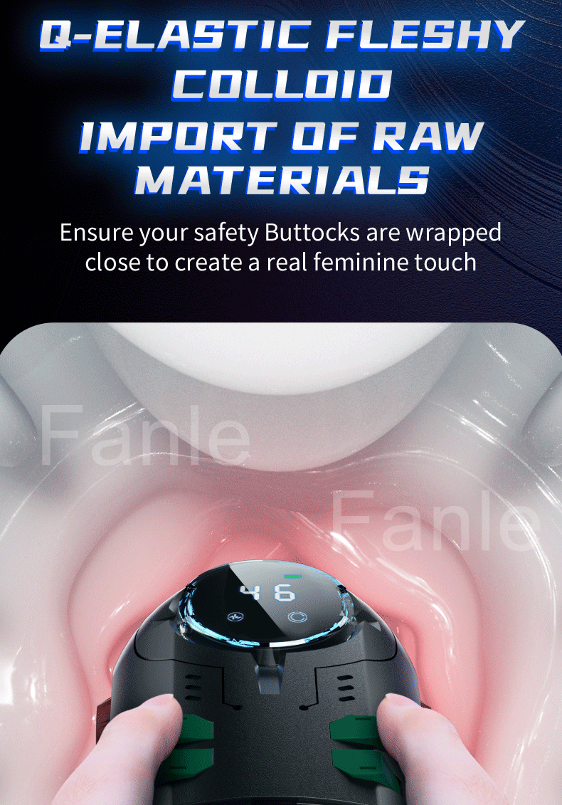 Male Masturbation Cup Telescopic Heated Sucking Masturbator-black