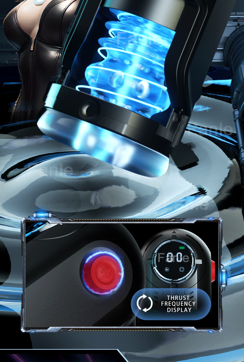 Male Masturbation Cup Telescopic Heated Sucking Masturbator-black