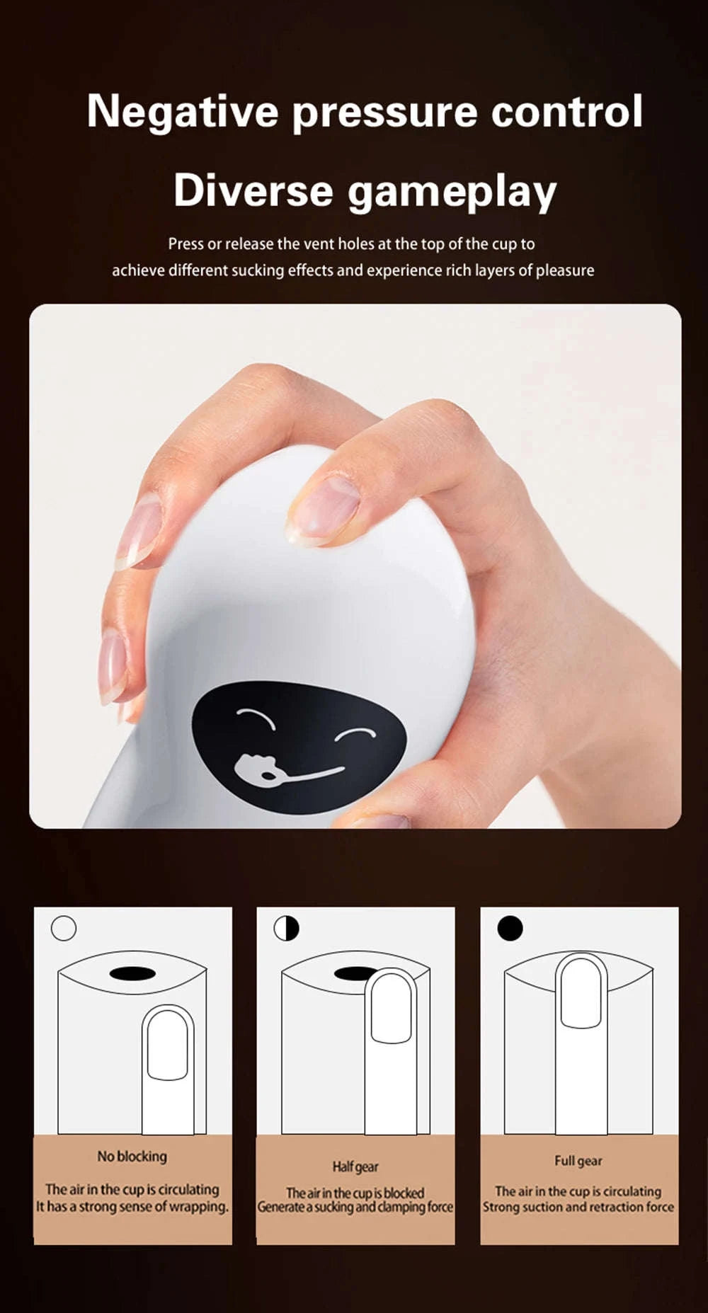 Male Masturbator Training Cup with Suction Base-Vibrate and Suck