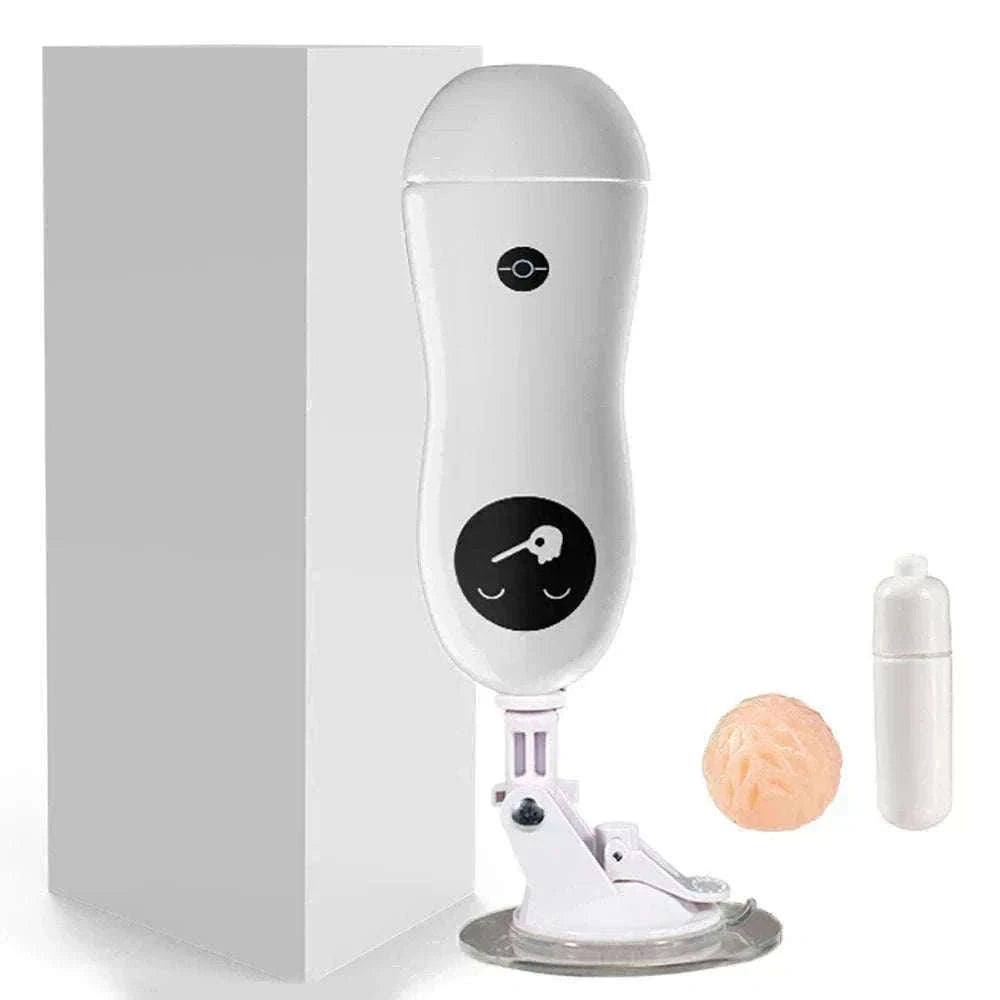 Male Masturbator Training Cup with Suction Base-Vibrate and Suck