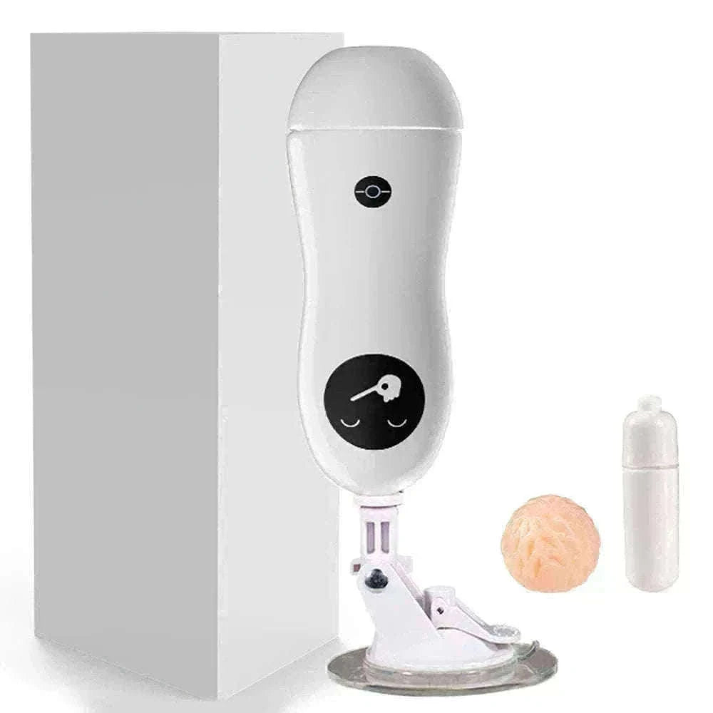 Male Masturbator Training Cup with Suction Base-Vibrate and Suck