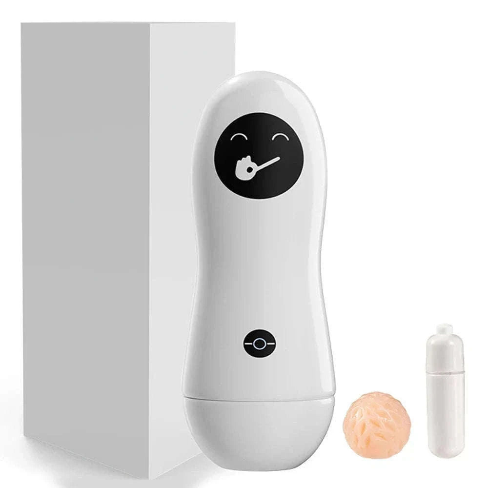 Male Masturbator Training Cup with Suction Base-Vibrate and Suck