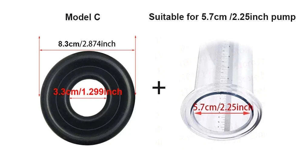 Manual Acrylic Penis Pump with Vacuum Control and Gauge-A5(4.4-30.5cm) kit
