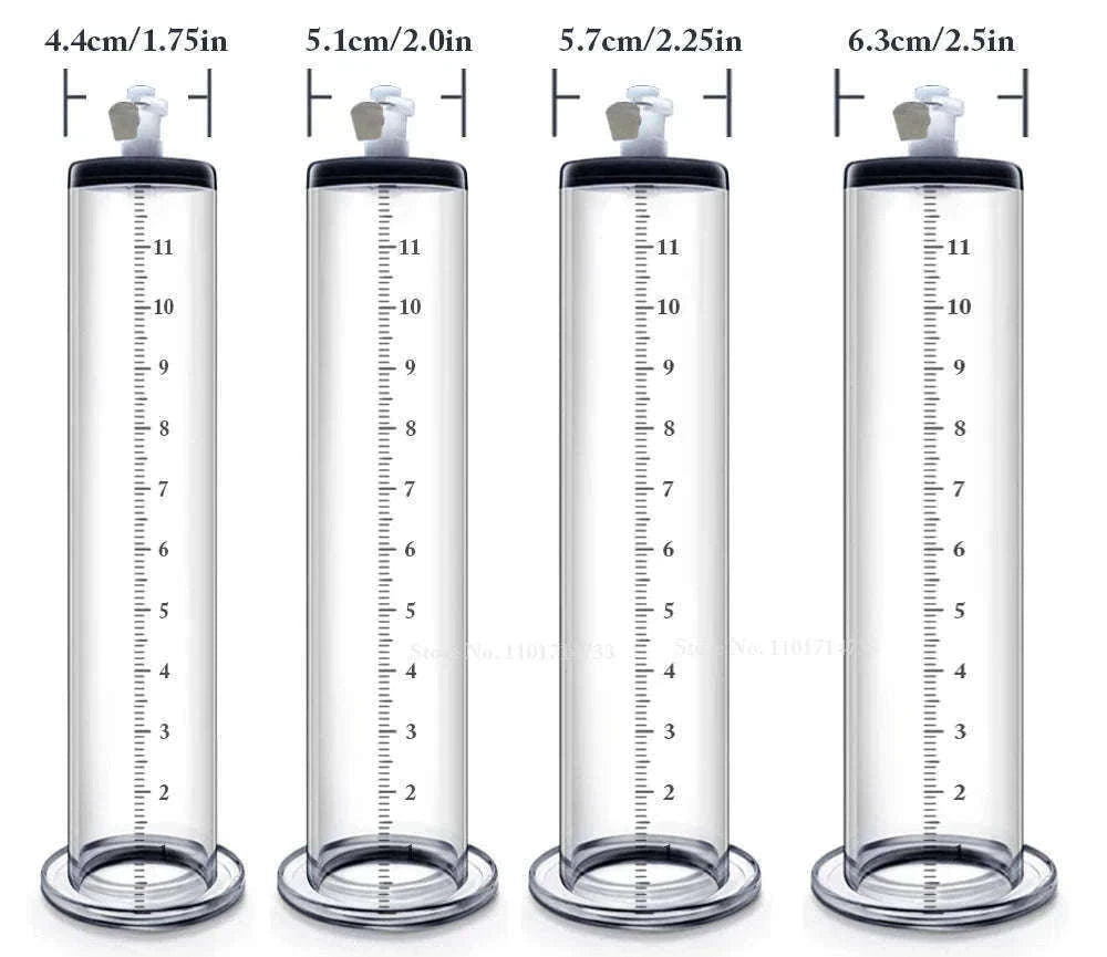 Manual Acrylic Penis Pump with Vacuum Control and Gauge-A5(4.4-30.5cm) kit