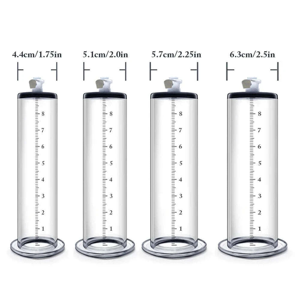 Manual Acrylic Penis Pump with Vacuum Control and Gauge-A5(4.4-30.5cm) kit