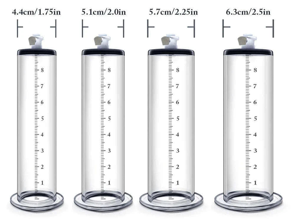 Manual Acrylic Penis Pump with Vacuum Control and Gauge-A5(4.4-30.5cm) kit