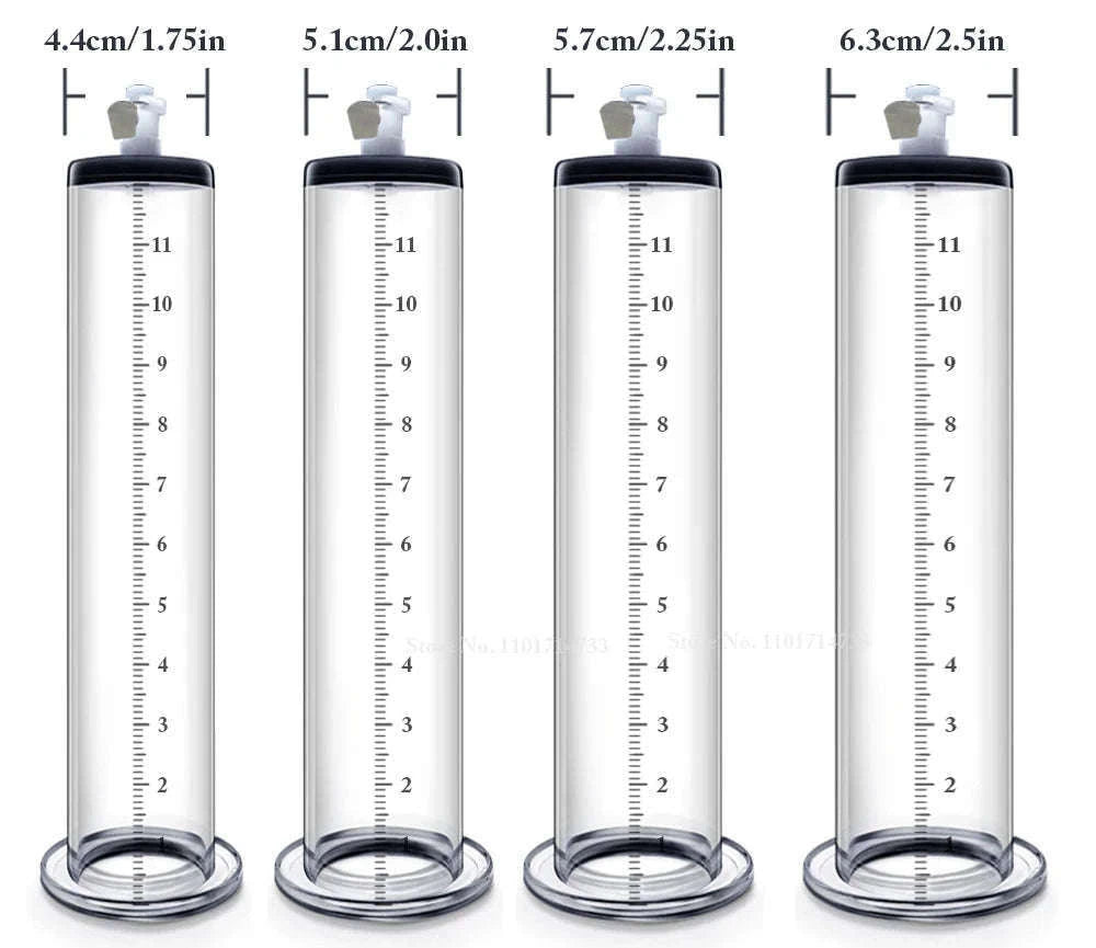 Manual Acrylic Penis Pump with Vacuum Control and Gauge-A5(4.4-30.5cm) kit