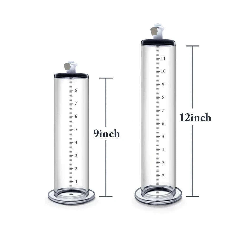Manual Acrylic Penis Pump with Vacuum Control and Gauge-A5(4.4-30.5cm) kit