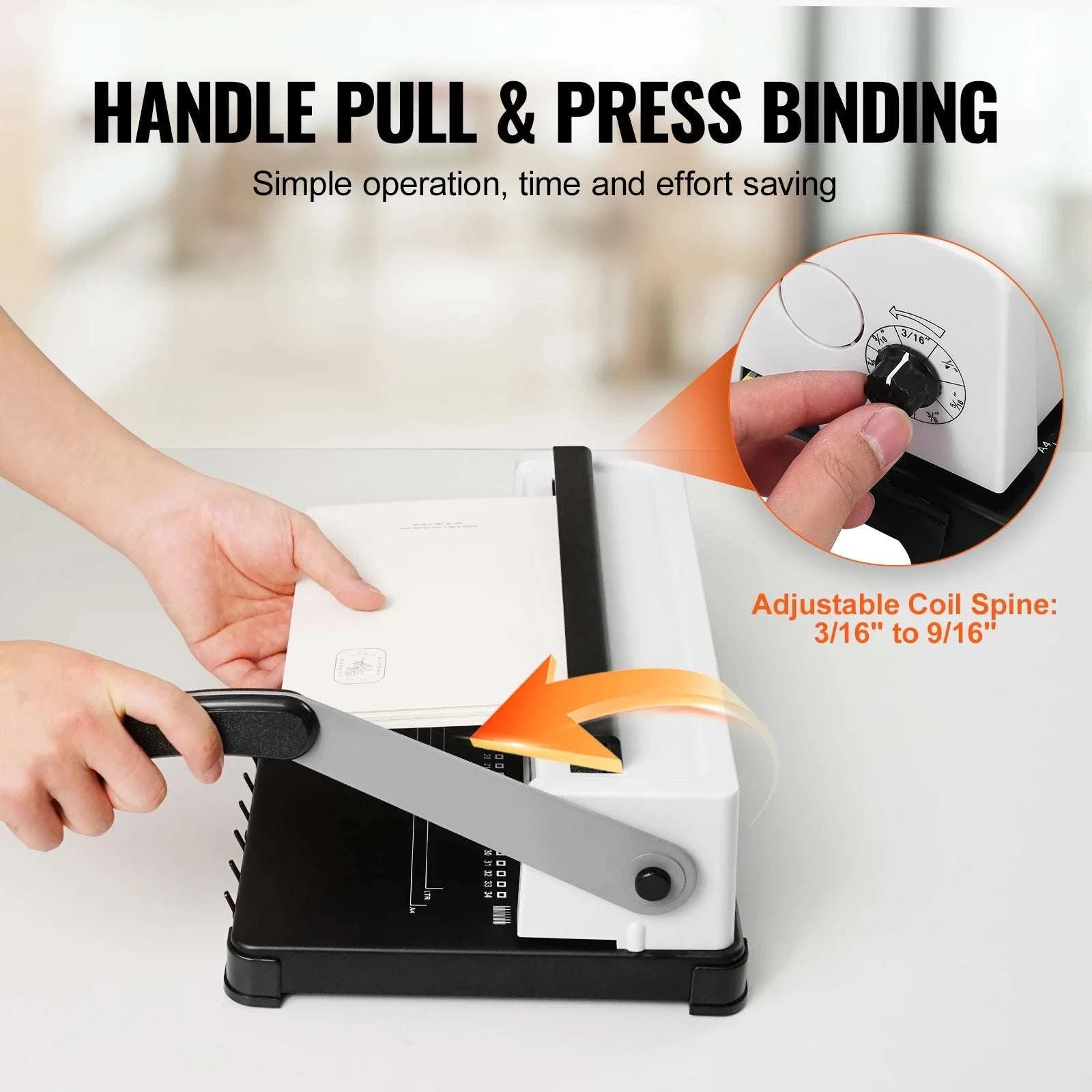 Manual Coil Binding Machine 34-Hole Punch for 120 Sheet Books-34-Holes 120 Sheets / Poland