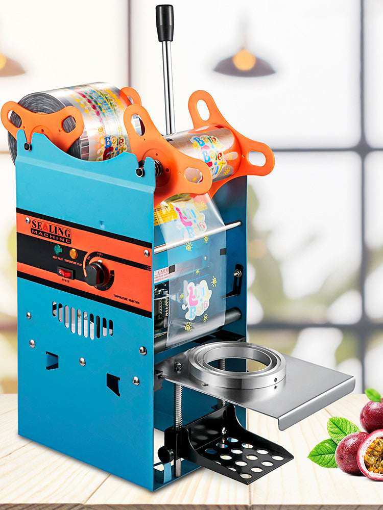 Manual Cup Sealer Machine 300–500 Cups/Hour for 90/95mm Cups-Blue / United States
