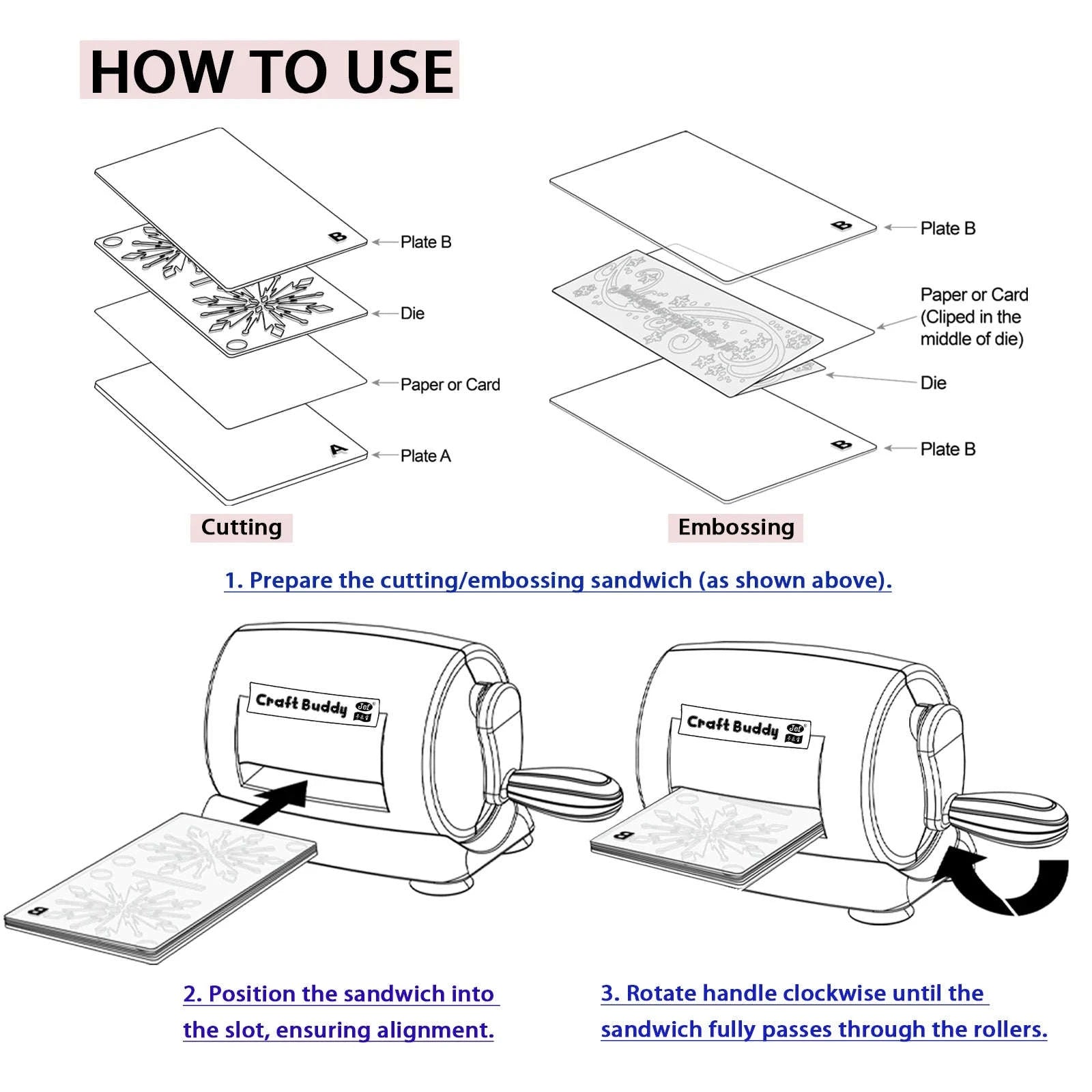 Manual Die Cutting & Embbossing Machine for Scrapbooking-Sea green / United States