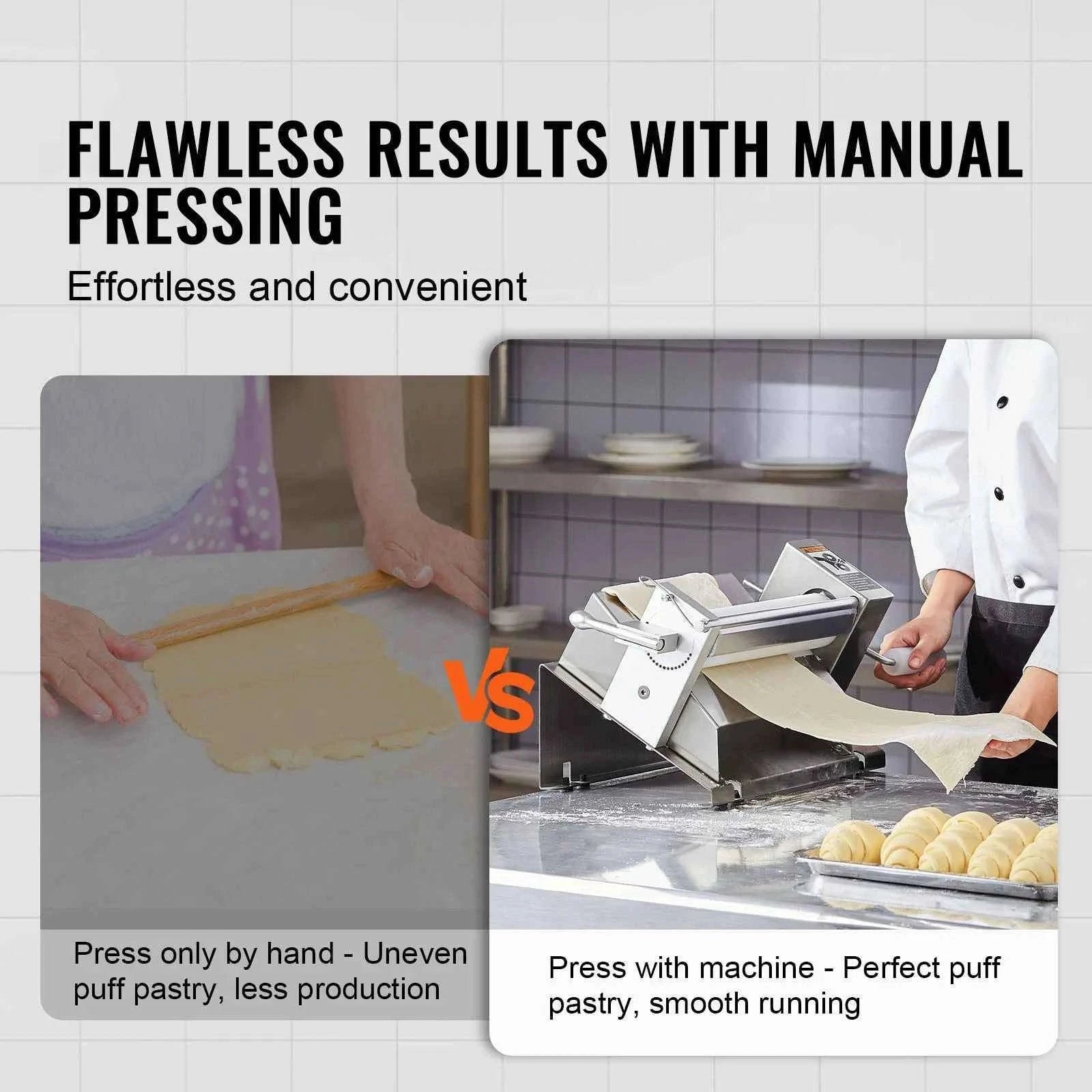 Manual Dough Sheeter Machine with Adjustable Thickness-11inch / United States