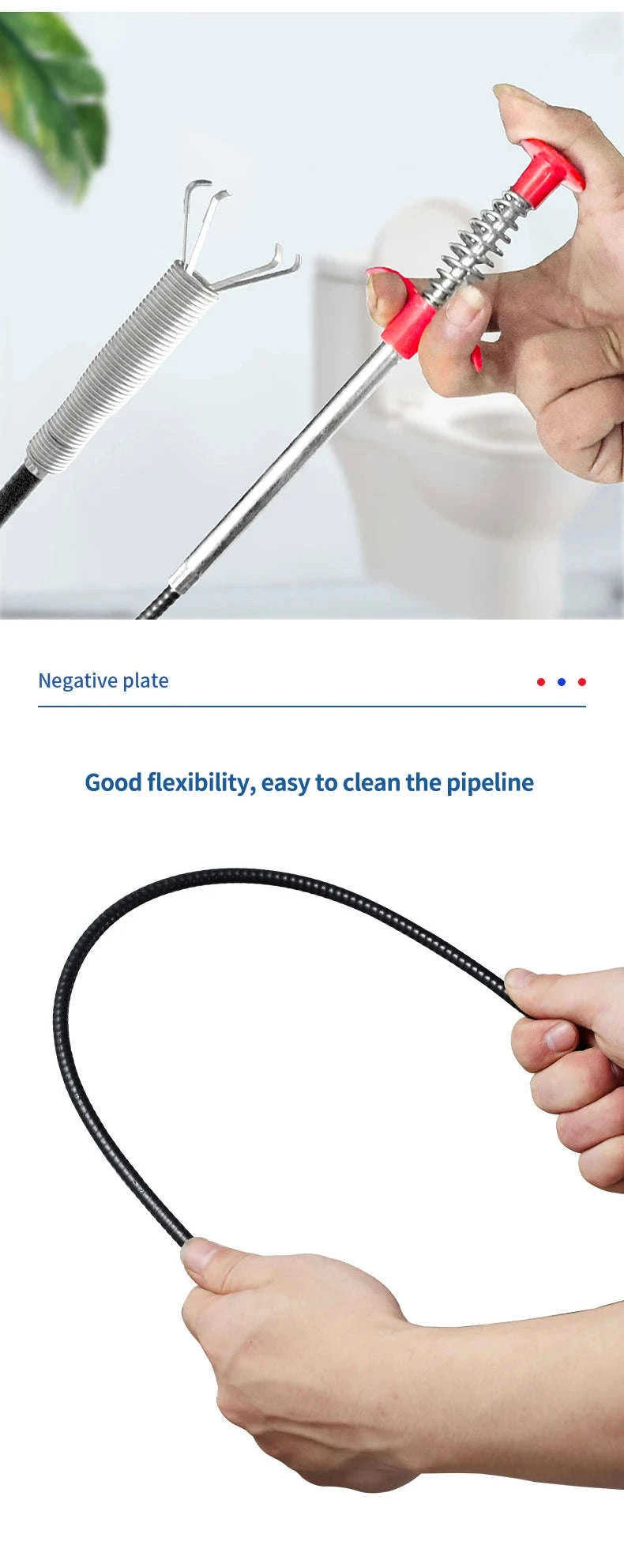 Manual Four-Claw Drain Cleaner Tool 60cm-Default Title