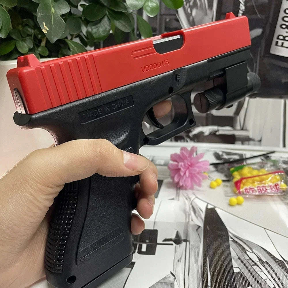 Manual G17 Soft Bullet Airsoft Toy Pistol with Laser-United States / Standard 1set