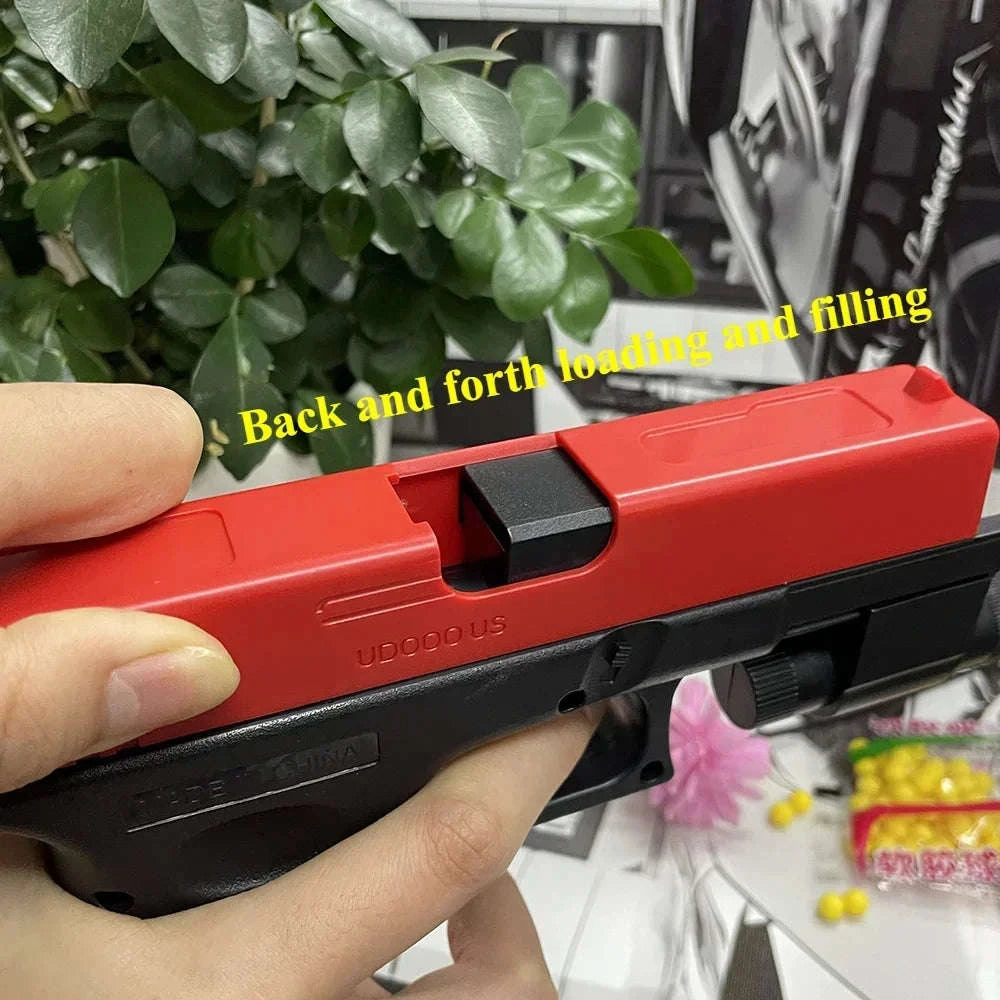 Manual G17 Soft Bullet Airsoft Toy Pistol with Laser-United States / Standard 1set