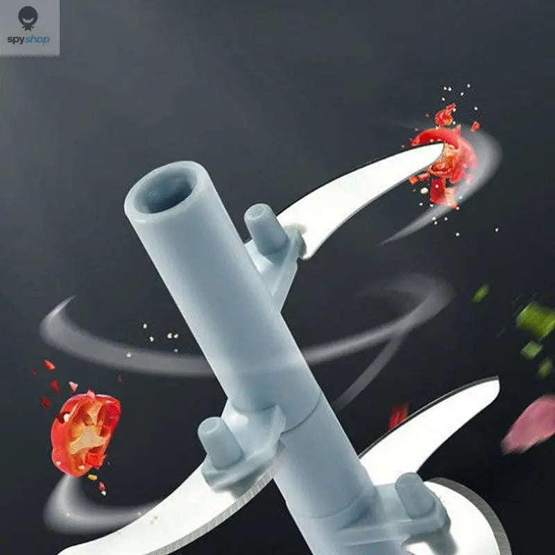 Manual Garlic Press and Meat Mincer – Versatile Prep Tool for Easy Crushing and Chopping-500ml-Pink