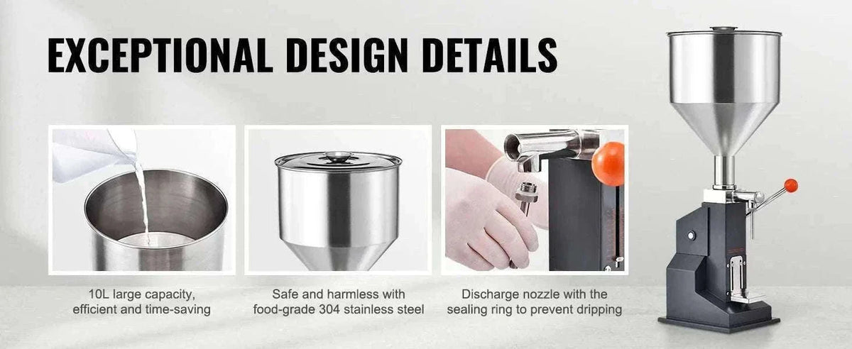 Manual Liquid Filling Machine 5-100ml Adjustable Bottle Filler-5-100 ml / spain