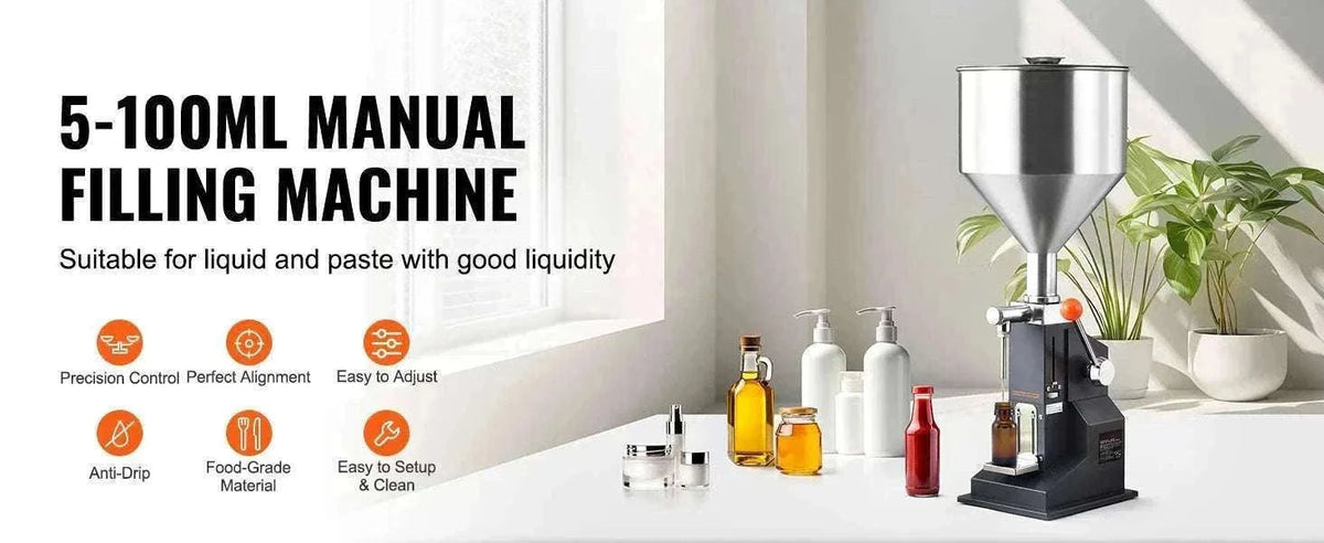 Manual Liquid Filling Machine 5-100ml Adjustable Bottle Filler-5-100 ml / spain