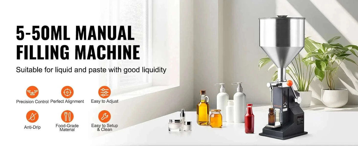 Manual Liquid Filling Machine 5–100ml Adjustable Bottle Filler-5-100ml