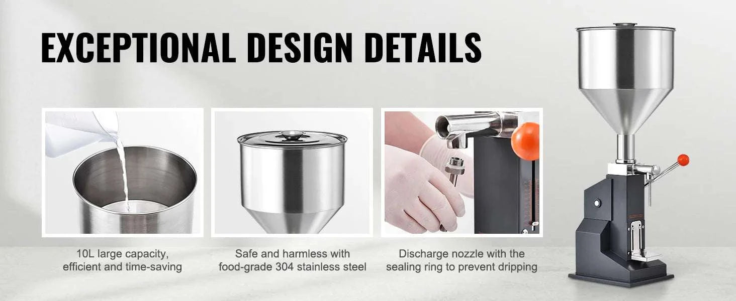 Manual Liquid Filling Machine 5–100ml Adjustable Bottle Filler-5-100ml