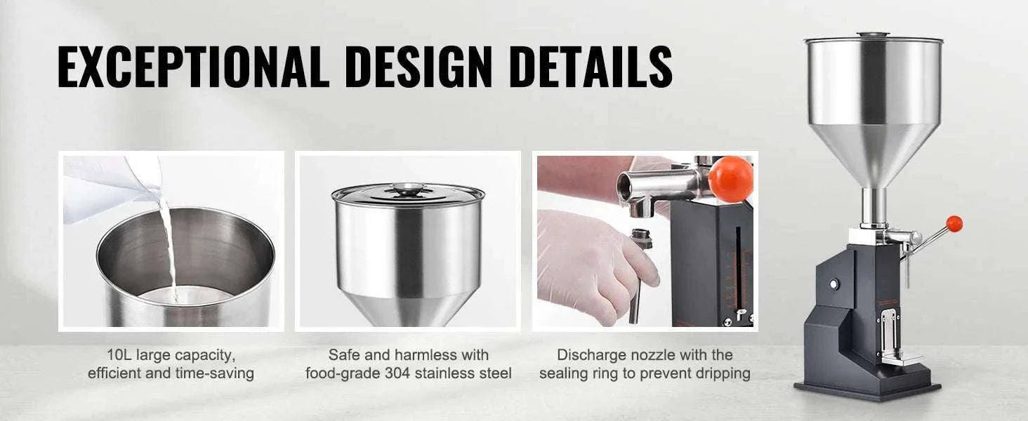 Manual Liquid Filling Machine 5–50ml Precision Bottle Filler-Manual 5-100ml / GERMANY