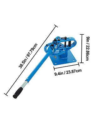 Manual Pipe Bender with 7 Dies 1–3in Bench Metal Bending Tool-spain