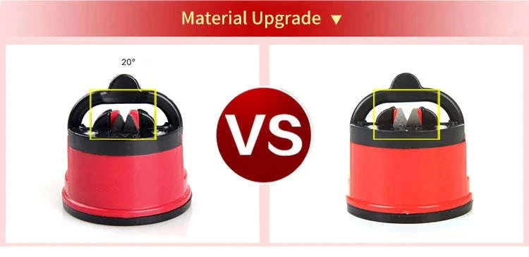 Manual Suction Knife Sharpener for Easy, Safe Blade Sharpening-Red / M