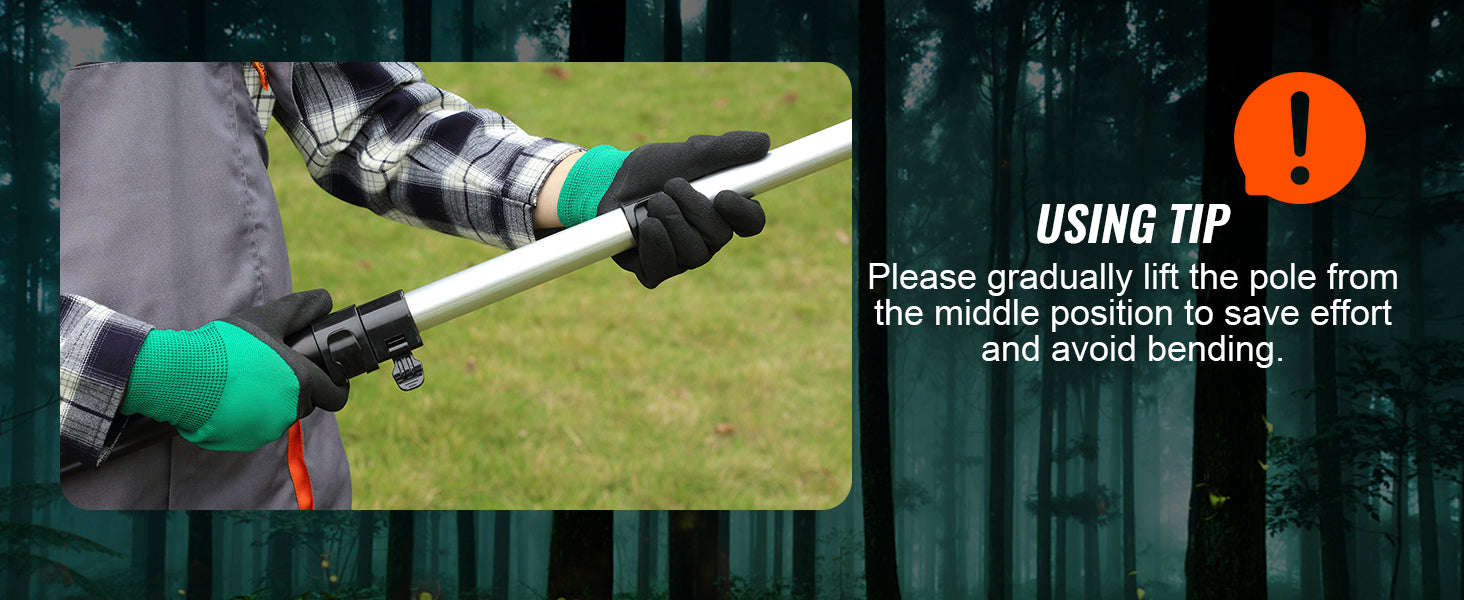Manual Telescopic Pole Saw Tree Pruner-6m Double Hooks / Germany