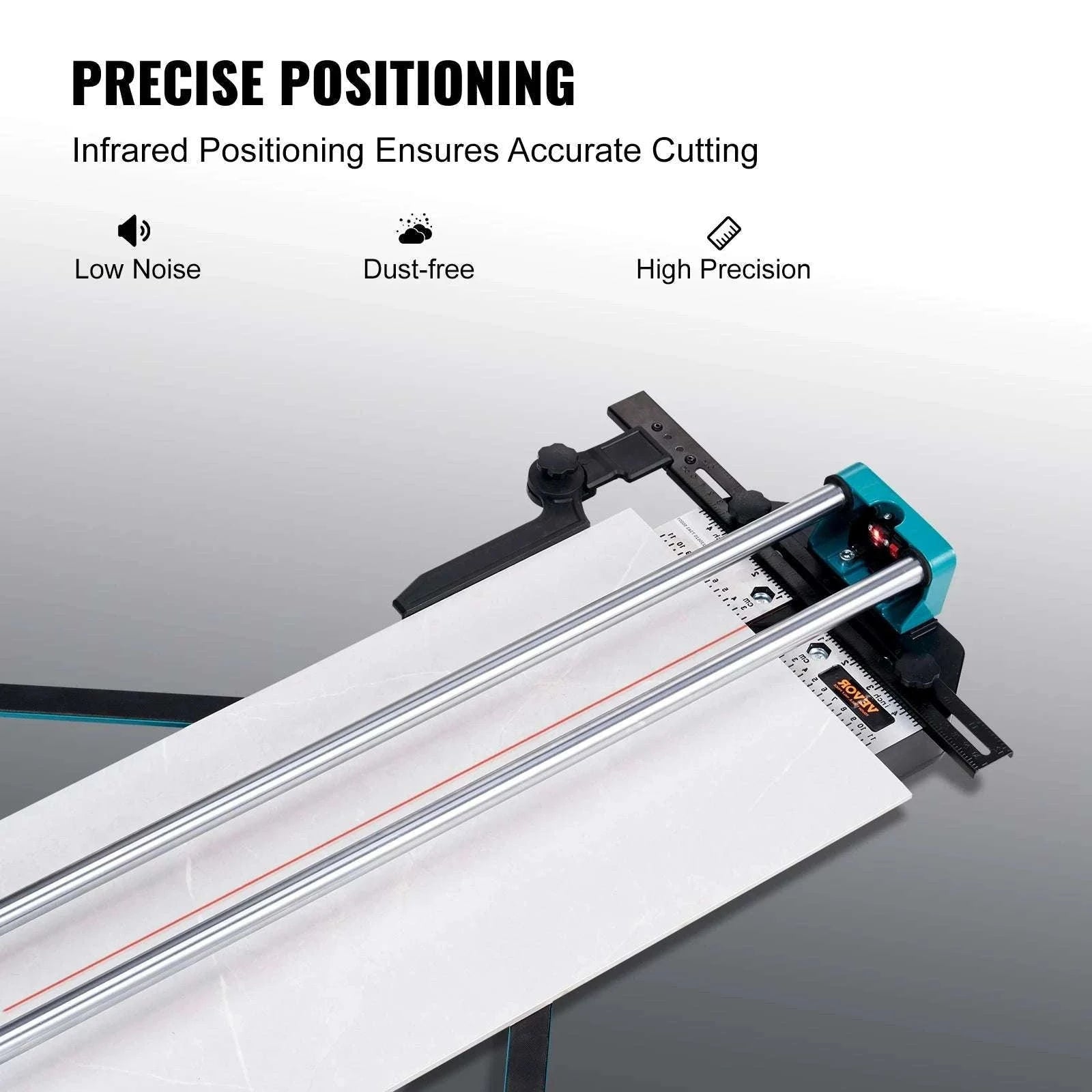 Manual Tile Cutter with Laser Guide & Support Feet for Precise Cuts-31inch / United States