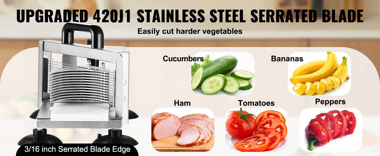 Manual Tomato Slicer with 3/16" Blades Stainless Steel Cutter-spain