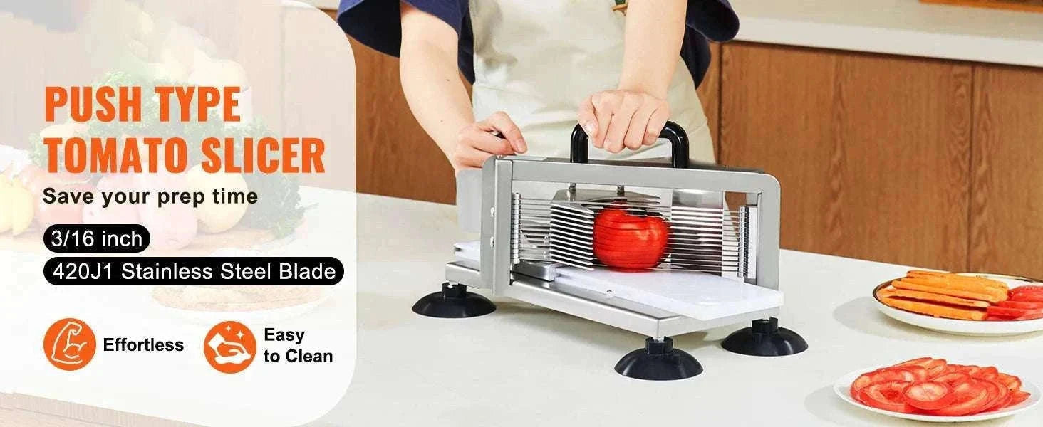 Manual Tomato Slicer with 3/16" Blades Stainless Steel Cutter-spain