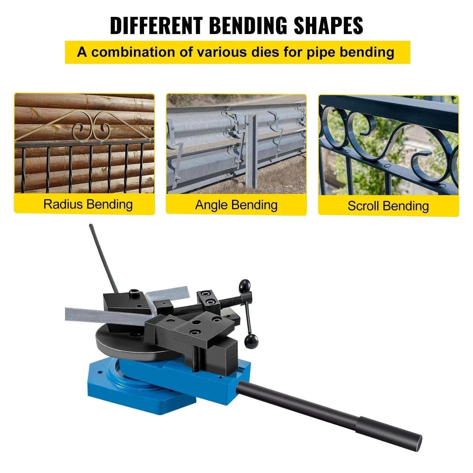 Manual Universal Metal Bender SBG-40 for Steel, Flat, Round & Square Bar-CZECH REPUBLIC
