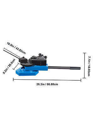 Manual Universal Metal Bender SBG-40 for Steel, Flat, Round & Square Bar-CZECH REPUBLIC