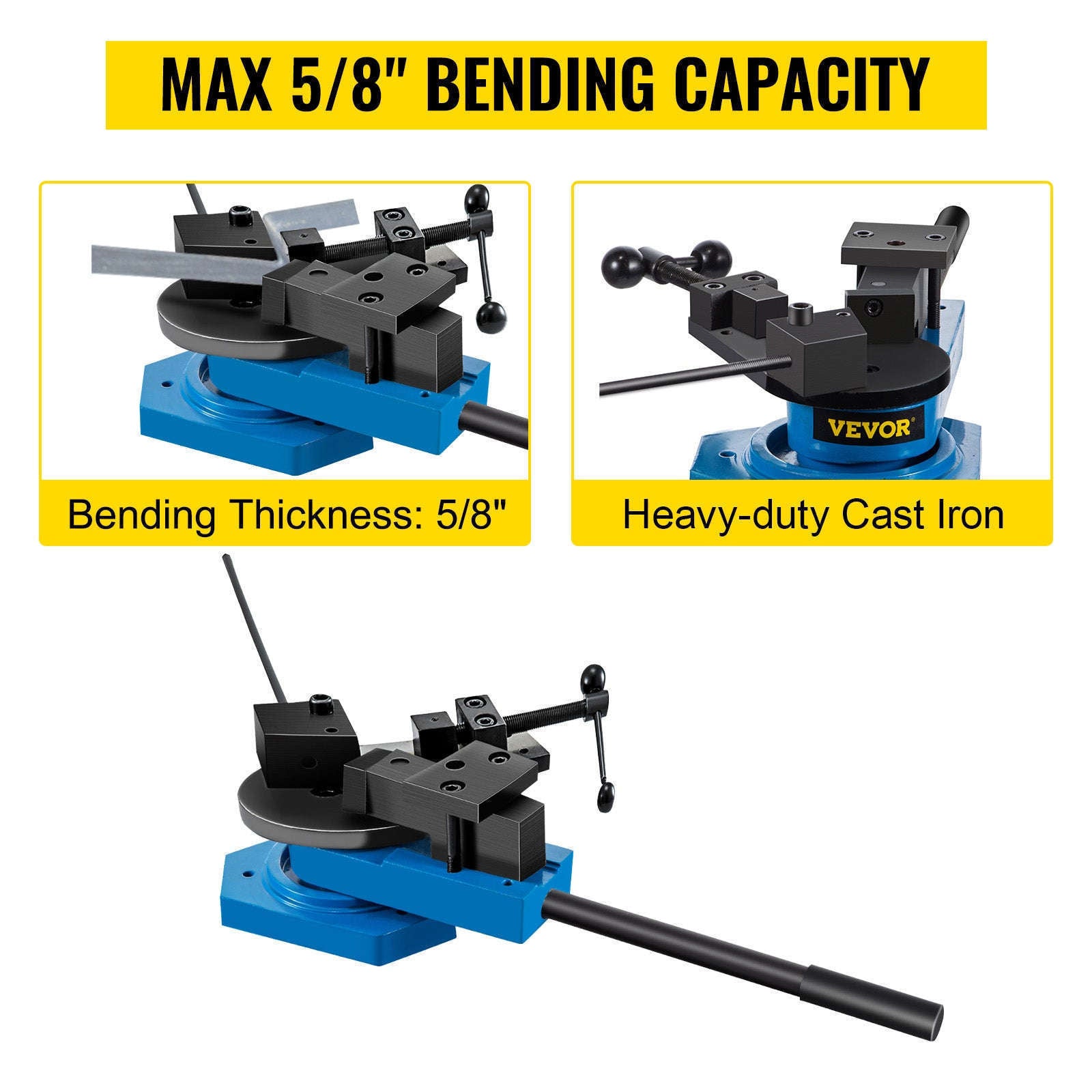 Manual Universal Metal Bender SBG-40 for Steel, Flat, Round & Square Bar-CZECH REPUBLIC