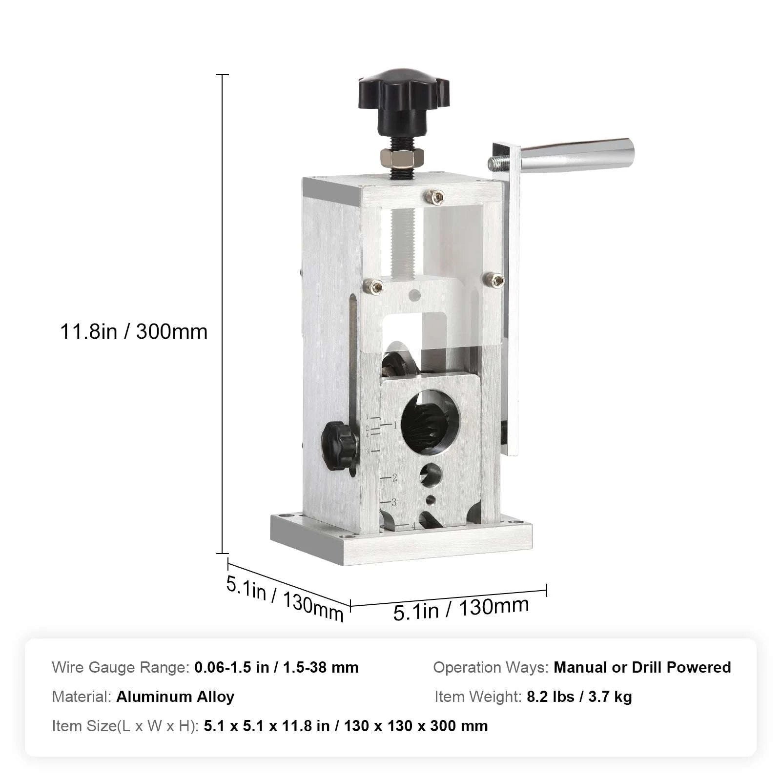 Manual Wire Stripping Machine for Copper Cable 1.5–40mm-1.5-25mm / United States