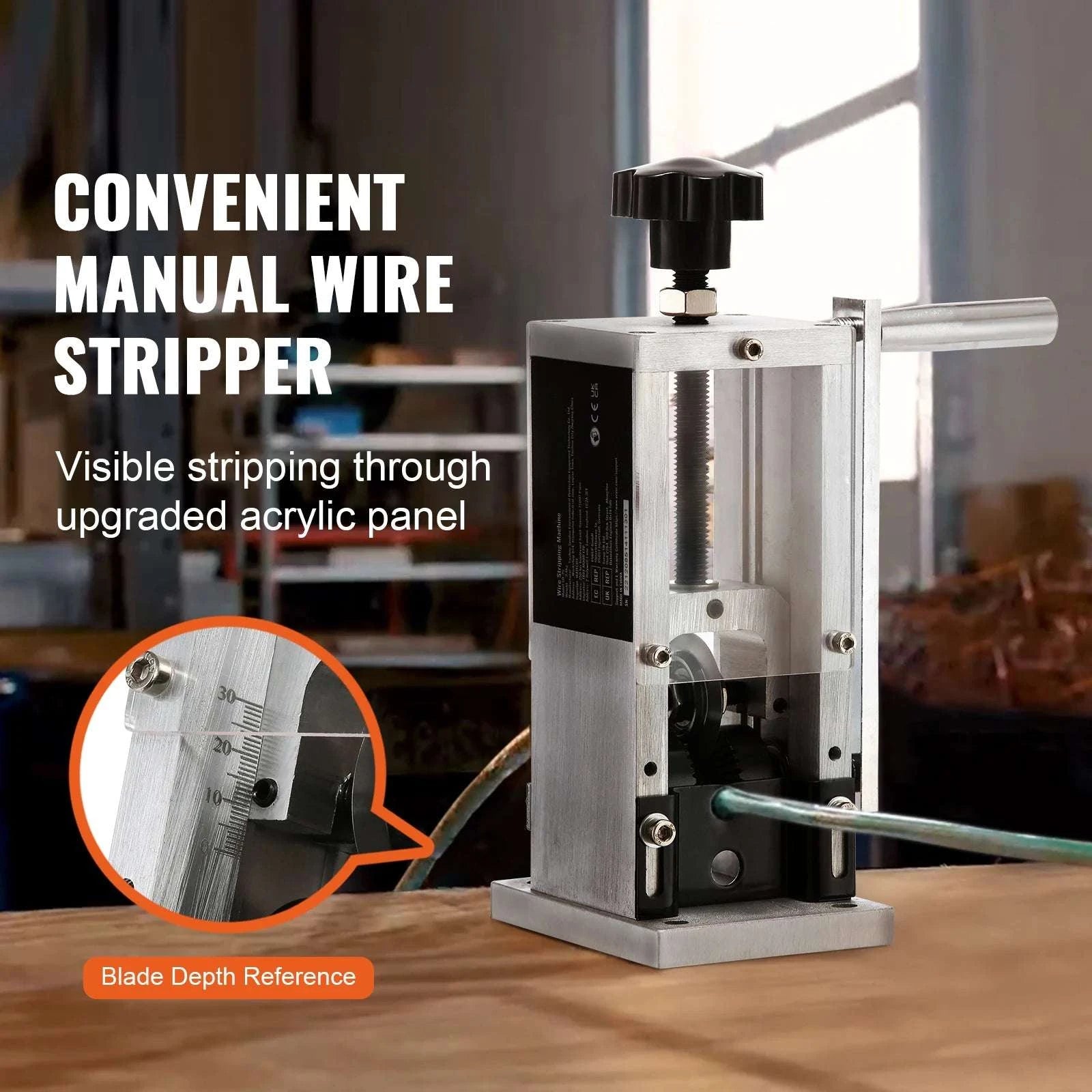 Manual Wire Stripping Machine for Copper Cable 1.5–40mm-1.5-25mm / United States