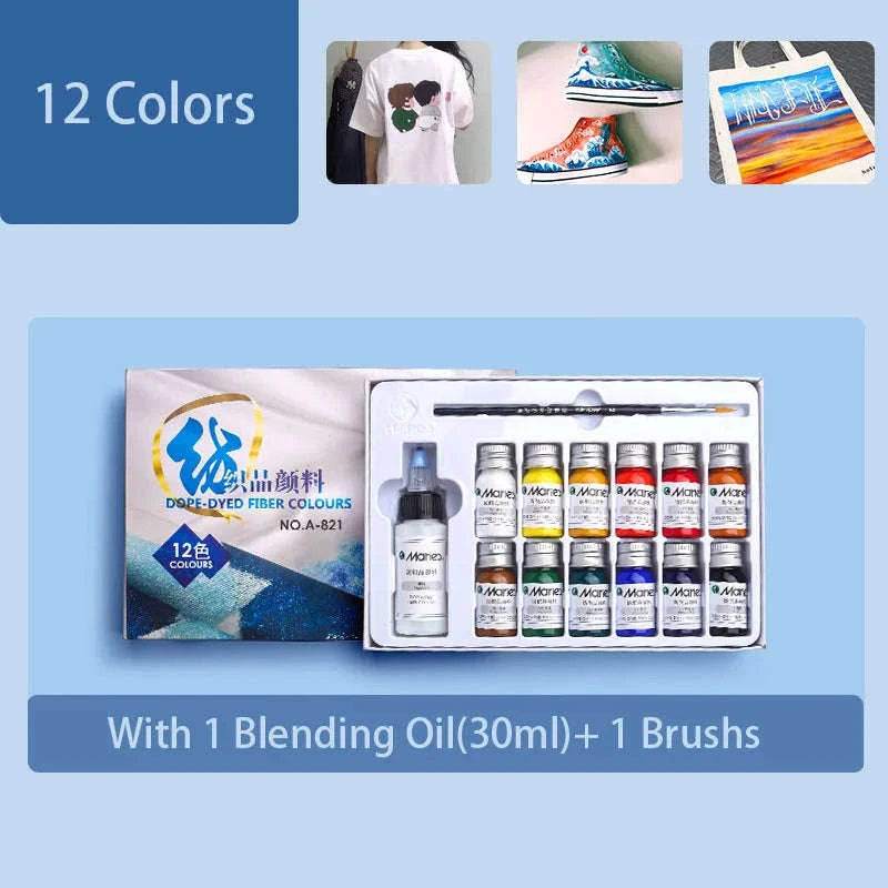 Marie's Permanent Fabric Paint Set-36 colors