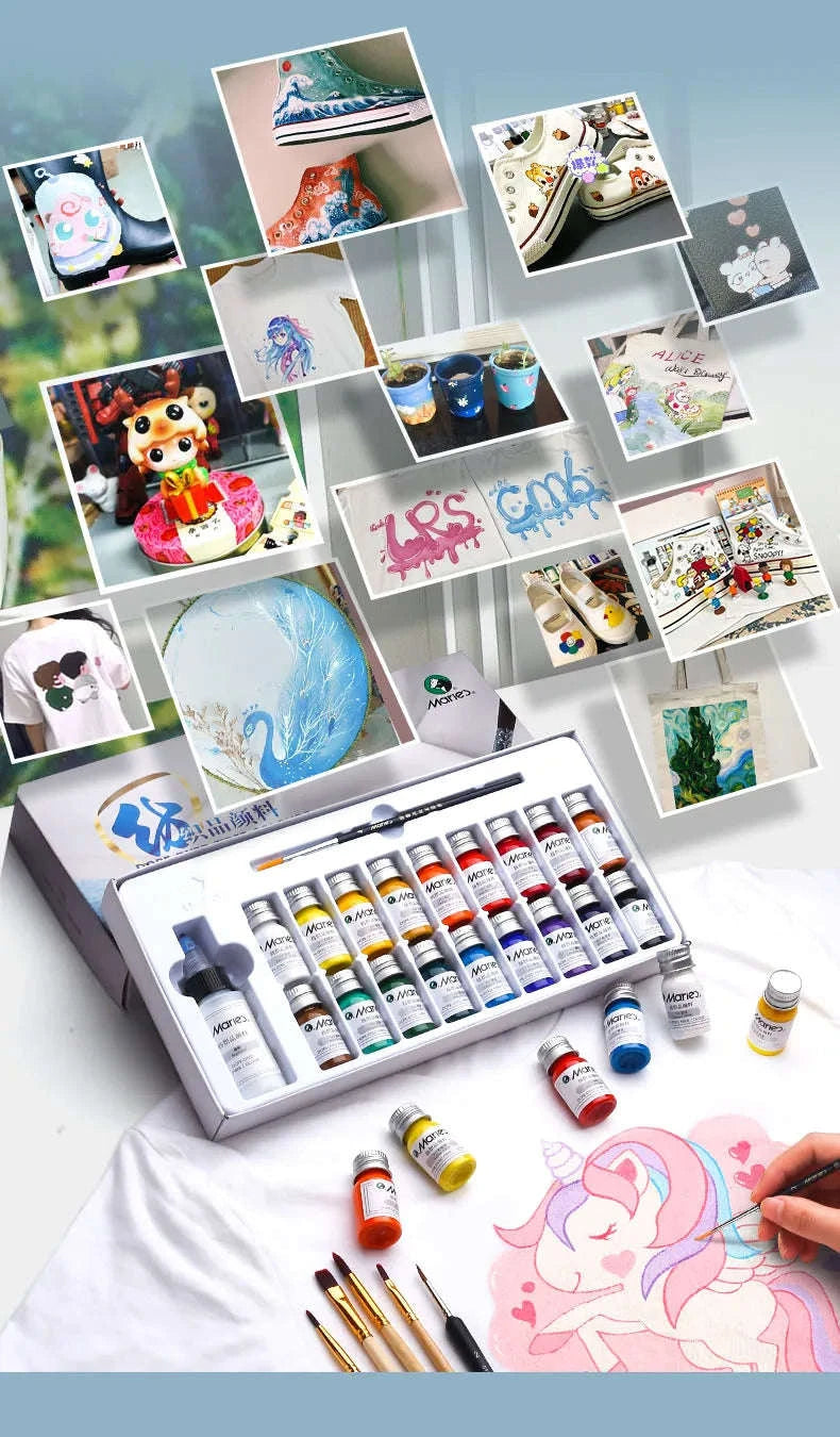 Marie's Permanent Fabric Paint Set-36 colors