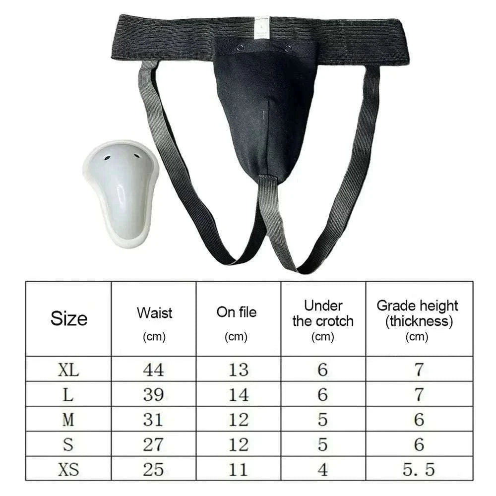 Martial Arts Groin Guard Protective Cup for Training-White-1Pc / XS / China Mainland