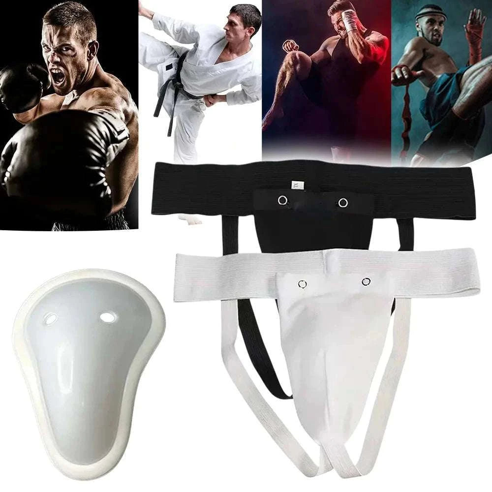 Martial Arts Groin Guard Protective Cup for Training-White-1Pc / XS / China Mainland